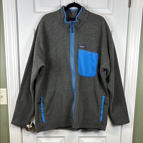 Patagonia Synchilla Karstens grey fleece jacket sz XXL - Picture 1 of 7